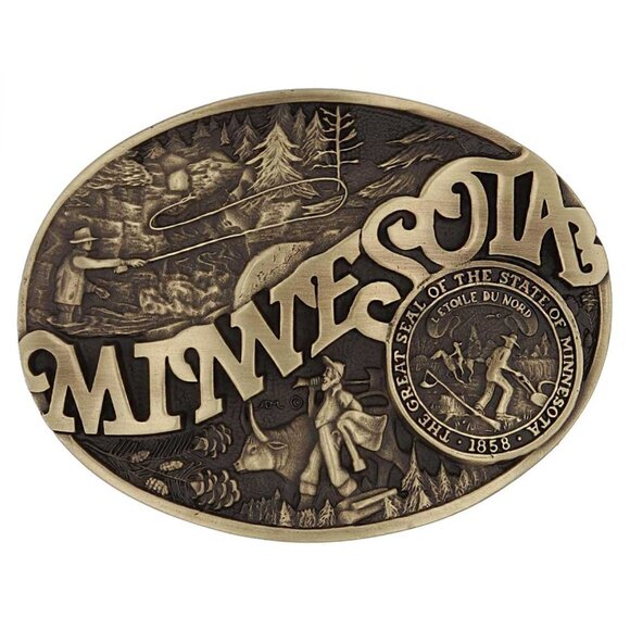 NEW Montana Silversmith Minnesota State Belt Buckle